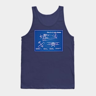 Betty Skelton Pitts S-1C Little Stinker Blueprint - AD Tank Top